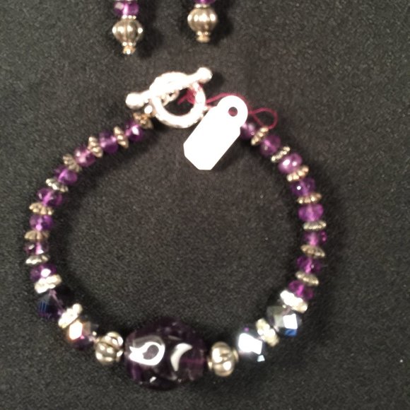 Amethyst parure 3 item set - Picture 7 of 8